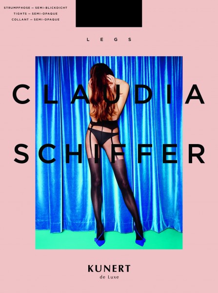 Strumpfhose mit Straps-Optik Claudia Schiffer Legs KUNERT de Luxe