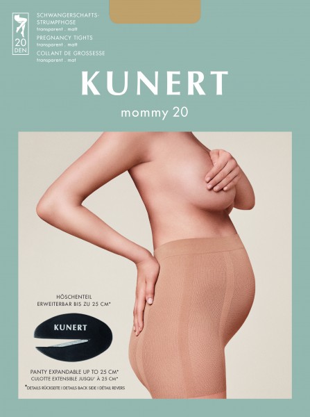 KUNERT Mommy 20 - Transparente Schwangerschaftsstrumpfhose