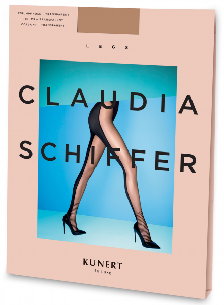 Strumpfhose in auffälliger, zweifarbiger Optik - Claudia Schiffer Legs Style No. 7 KUNERT de Luxe