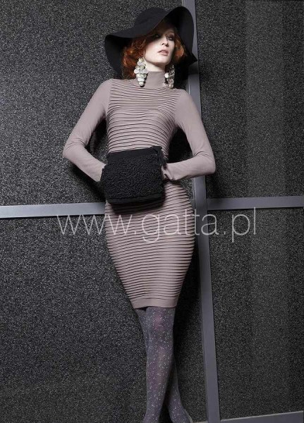 Gatta Bequemes und elegantes Kleid mit Halb-Rollkragen Wall Dress