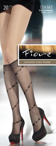 Fiore Dezent gemusterte Feinkniestruempfe Dami 20 DEN
