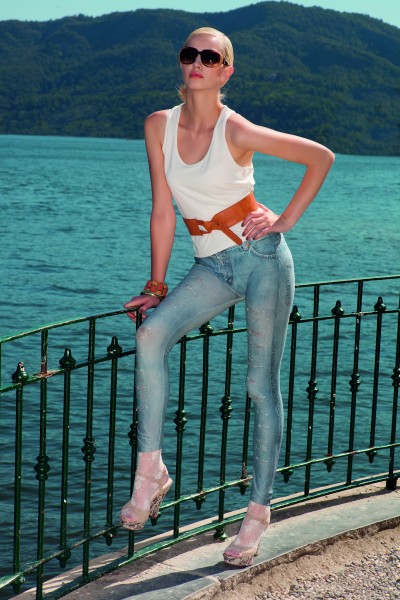 Jeggings in angesagtem Used-Look Vintage von Trasparenze