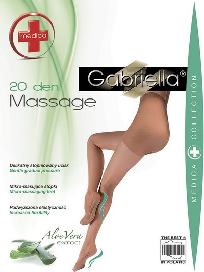 Gabriella Feinstrumpfhose mit Massage-Effekt, 20 den