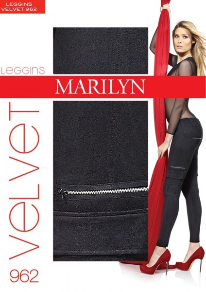 Marilyn Samtig weiche Treggings Velvet 120 DEN