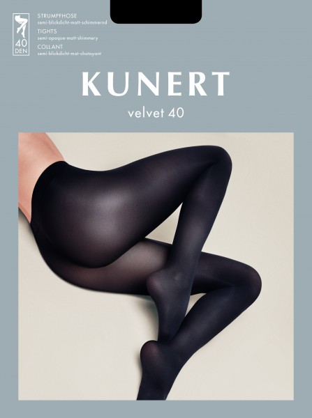 Kunert Velvet 40 - Semi-blickdichte Strumpfhose ohne Muster