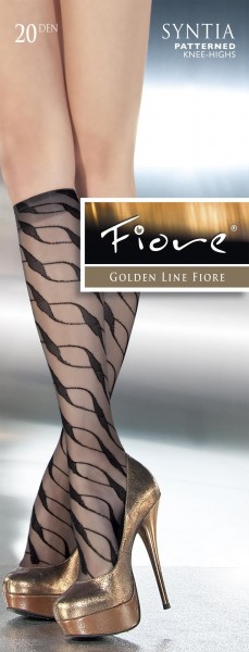 Fiore Gemusterte Feinkniestruempfe Syntia 20 DEN