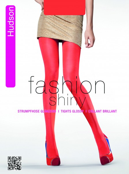 Blickdichte glänzende Strumpfhose in Modefarben Glossy Glimmer von Hudson