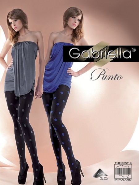 Gabriella Trendige Strumpfhose in modischem Tupfen-Design Punto