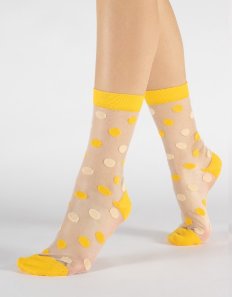 Cette - Bunte Nylonsöckchen mit Tupfenmuster