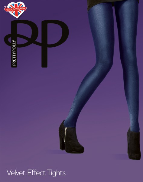 Blickdichte Strumpfhose mit Samt-Optik Velvet Effect Tights von Pretty Polly