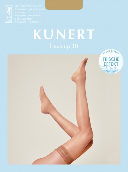 Kunert Fresh Up 10 Hauchdünne halterlose Strümpfe