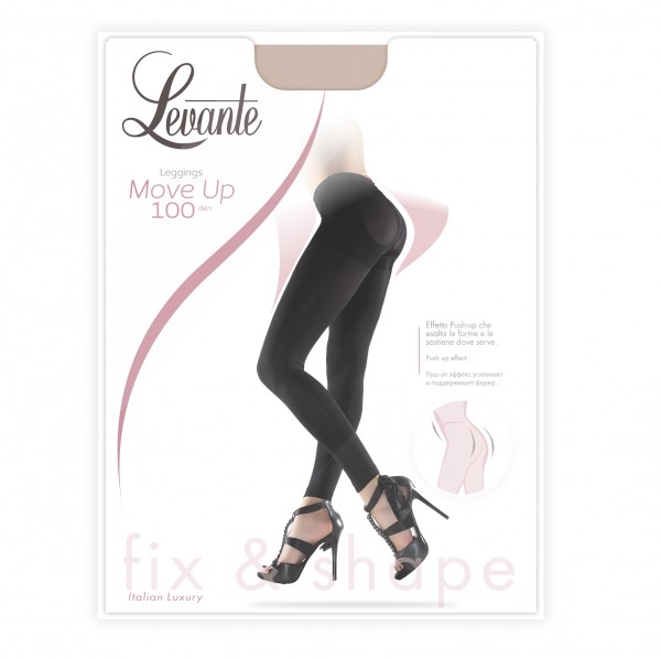 Blickdichte figurformende Move Up Shaper Legging von Levante, 100 DEN