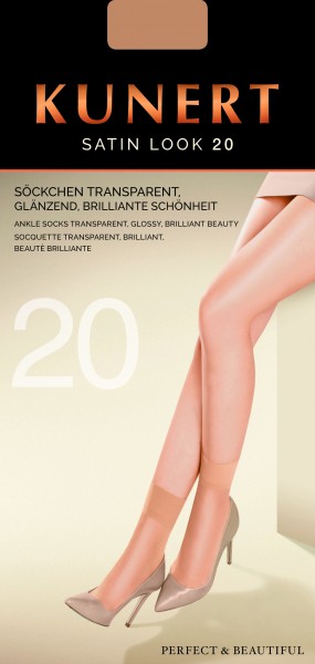 Glänzende Feinsöckchen Satin Look 20 von Kunert