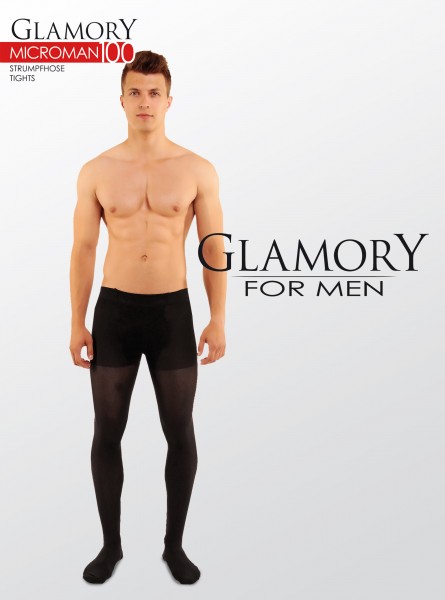 Glamory Microman 100 - Blickdichte Microfaser-Strumpfhose für Männer