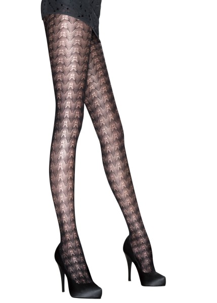 Super weiche Ajour-Strumpfhose mit angesagtem Chevron-Muster von Aristoc