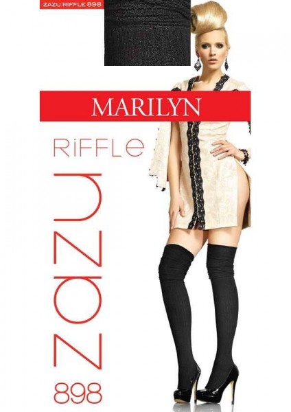 Marilyn Gerippte ueberkniestruempfe Zazu Riffle, 120 DEN