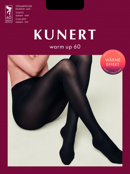 Kunert Blickdichte wärmende Strumpfhose ohne Muster Warm Up 60