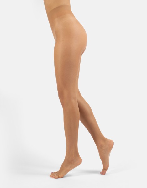 Cette - Supertransparente Strumpfhose mit offener Spitze und Satin-Finish, laufmaschenresistent