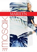 Marilyn 7/8-lange Leggings mit trendigem blumigem Muster Mosaik, 120 DEN Marilyn 7/8-lange Leggings mit trendigem blumigem Muster Mosaik, 120 DEN