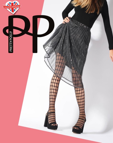 Netzstrumpfhose mit länglichen Grobmaschen von Pretty Polly