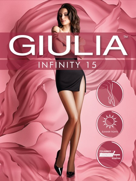 Transparente seidige Sommerstrumpfhose Infinity 15 von Giulia