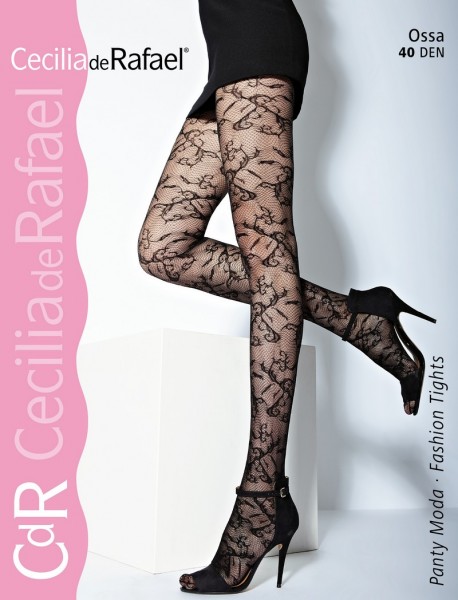 Cecilia de Rafael Elegante gemusterte Strumpfhose Ossa von Cecilia de Rafael
